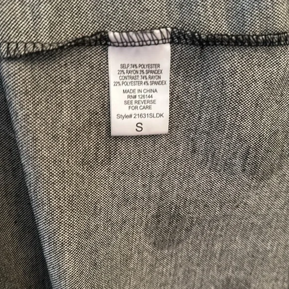 Women’s Olivia Blu Polka Dot Sleeveless Duster/Kimono Oversized Small - Picture 5 of 5